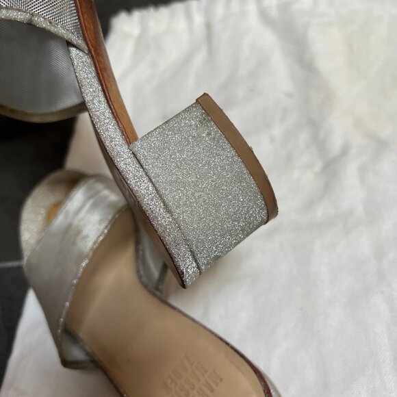 GUC Maryam Nassir Zadeh Mnz Sophie Slides, Mules 36.5, Silver Glitter - Picture 7 of 16